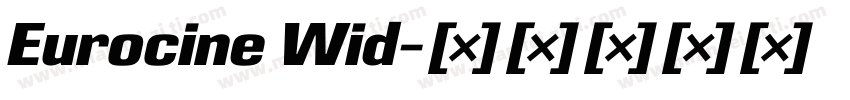 Eurocine Wid字体转换